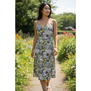 Prana Breathe Strappy Back Floral Athletic Dress S